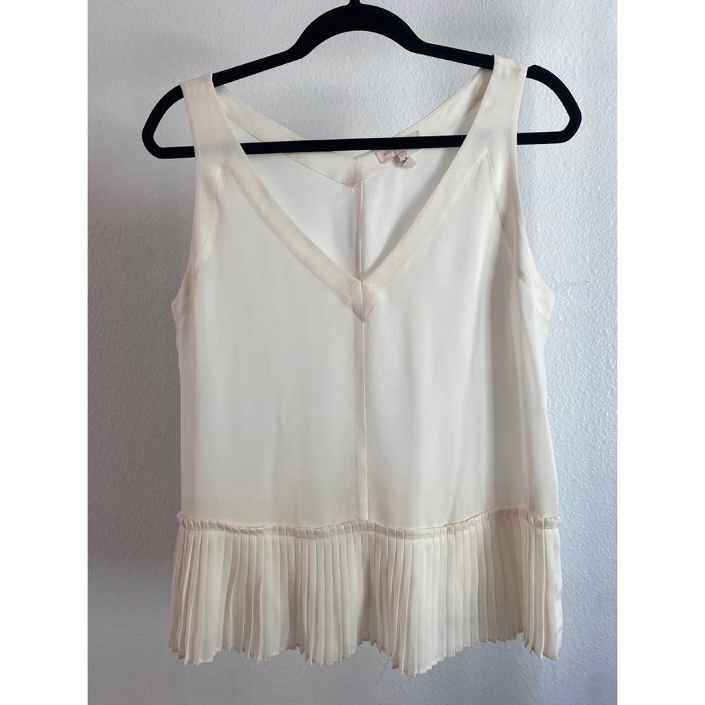 Rebecca Taylor Cream V Neck Shirt